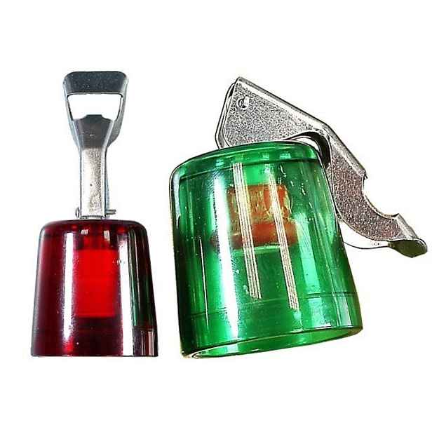 zátka lahví transp.sklopná s otvírákem