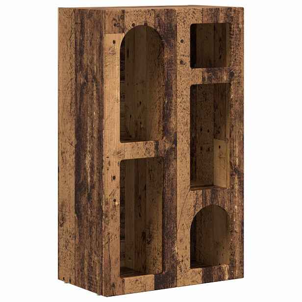 vidaXL Servírovací skříň ELST Staré dřevo 59 x 35 x 100,5 cm
