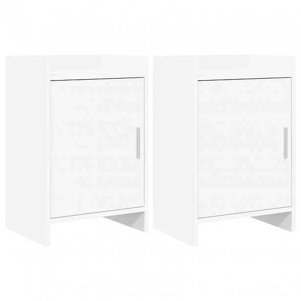 vidaXL Noční stolky 2 ks Bílá 40 x 30 x 60 cm Kompozitní dřevo