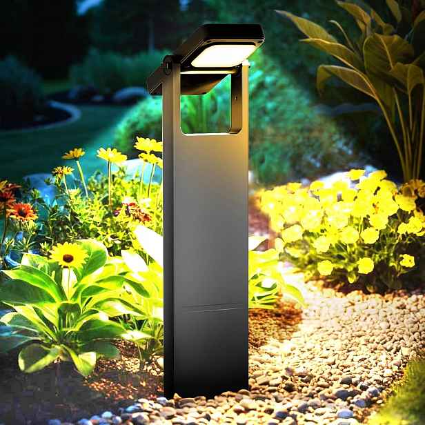 4 x Stojací zahradní sloupková lampa 70 cm venkovní 3500K Led teplá bílá