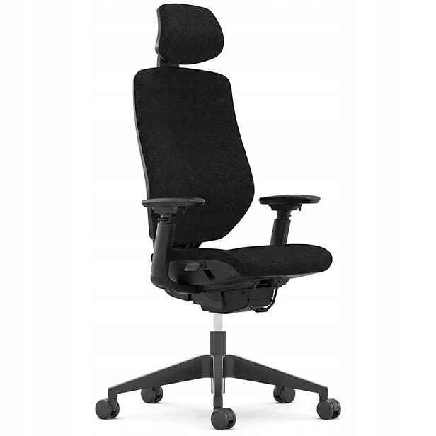 Ergonomická kancelářská židle BS12B-PRO-V3, nosnost 136 kg, černá