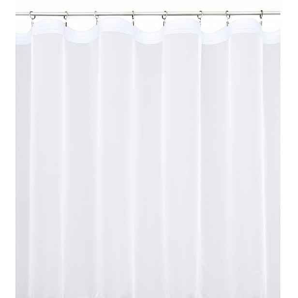 Hotová záclona voál hladký Elegantní bílá žabková páska 600 x 220 cm Dárek