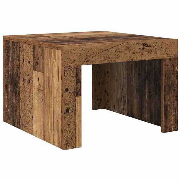 vidaXL Konferenční stolek Staré dřevo 50 x 50 x 35 cm Kompozitní dřevo