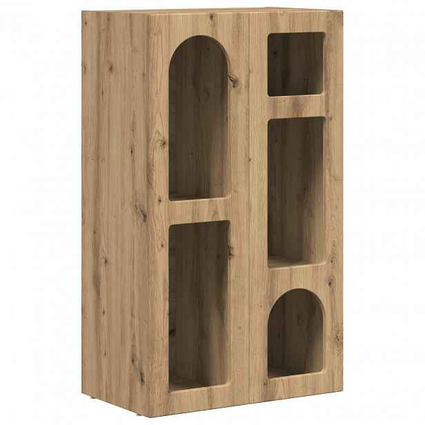 vidaXL Servírovací skříň ELST Artisanový dub 59 x 35 x 100,5 cm