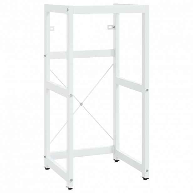vidaXL Koupelnový regál pod umyvadlo bílý 40 x 38 x 83 cm železo