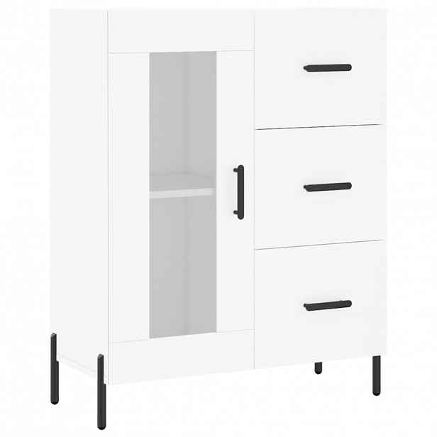 vidaXL Příborník bílý 69,5 x 34 x 90 cm kompozitní dřevo