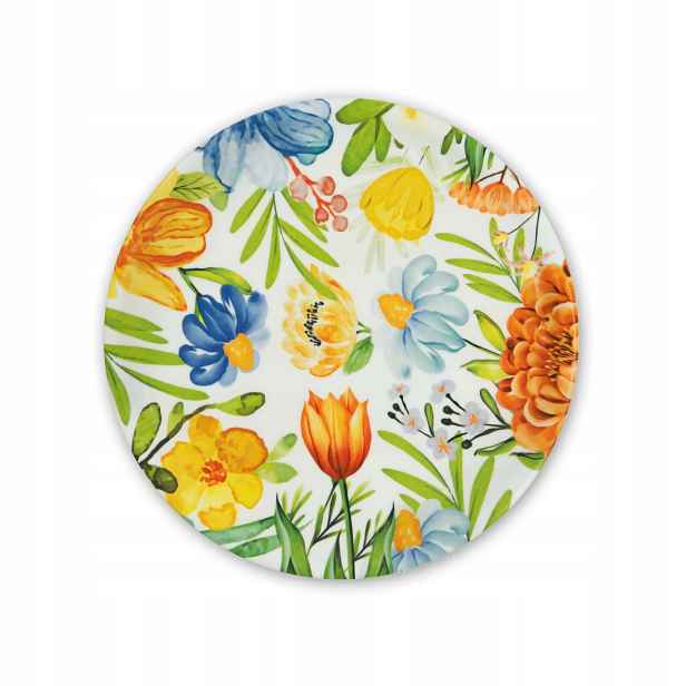 Excelsa Blooming sada 6 talířů na pizzu 31 cm porcelánové květiny