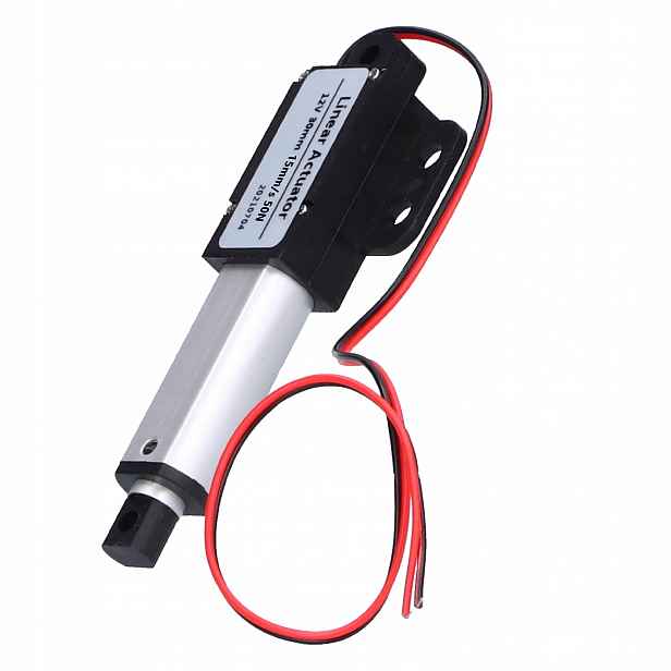 Lineární Elektrický Aktuátor 20N DC 12V Zdvih 30MM Rychlost 30MM/S