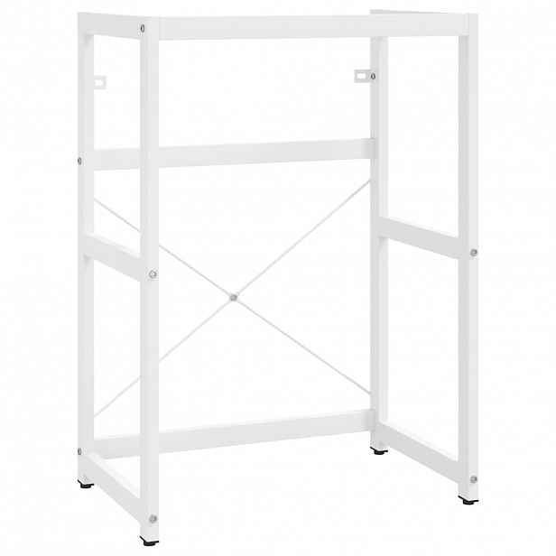 vidaXL Koupelnový regál pod umyvadlo bílý 59 x 38 x 83 cm železo