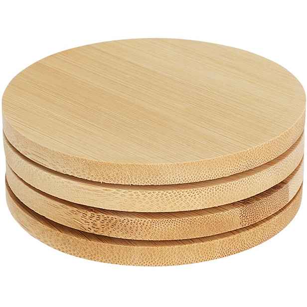 Excellent Houseware Sada 4 ks bambusových podtácků BIMBOO I. hnědá