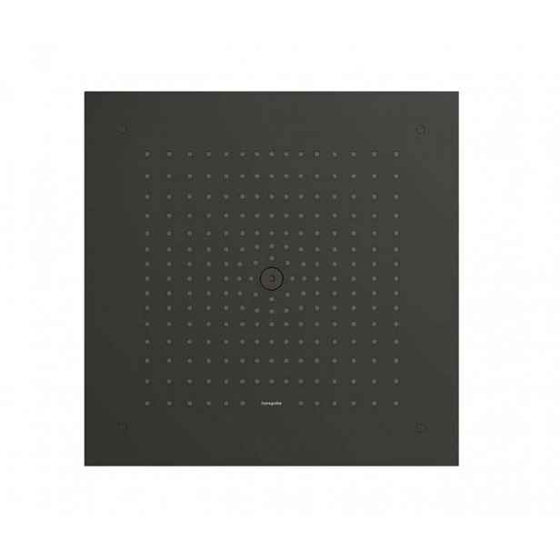 Hansgrohe Raindance E - Hlavová sprcha, 40x40 cm, EcoSmart, kartáčovaný černý chrom 26253340