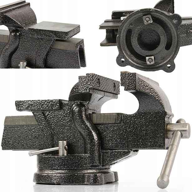 Otočný Zámečnický Svěrák Mar-pol 100 MM 360° M36008 Kovadlinkový