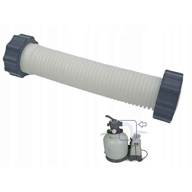Připojovací hadice 38 mm pro připojení ventilu k motoru, pískový filtr 28652