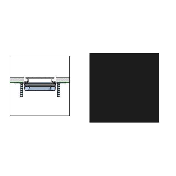 Rošt Profilpas FLAT COVER XPF/60 černá matná