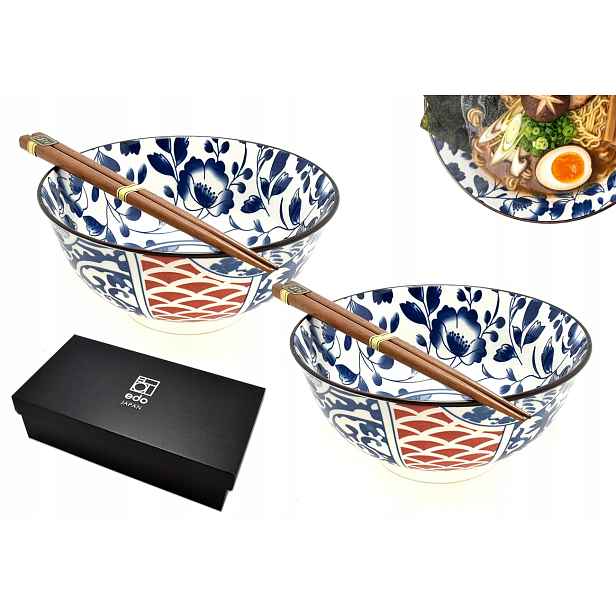 Sada 2 misek s hůlkami Udon Botanica Jigu 800 ml Box