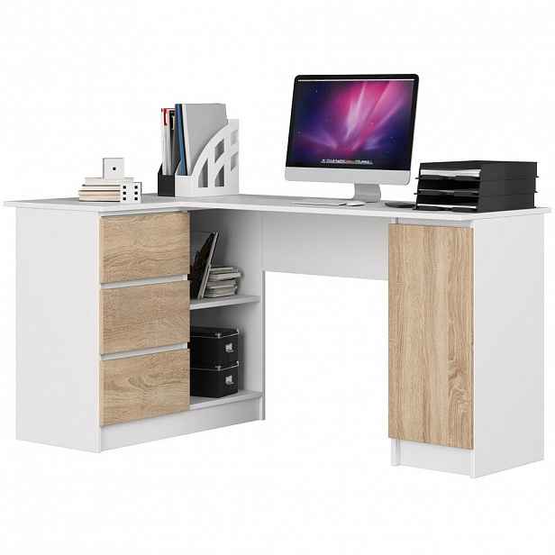 RAUMHIRSCH FURNITURE PSACÍ STŮL Bílý, dub Sonoma 77/155/85