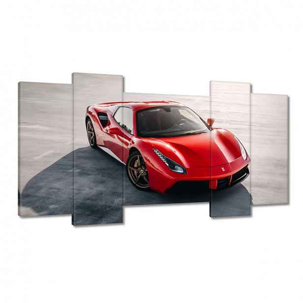Obrazy 120x65 Červené Ferrari Střela