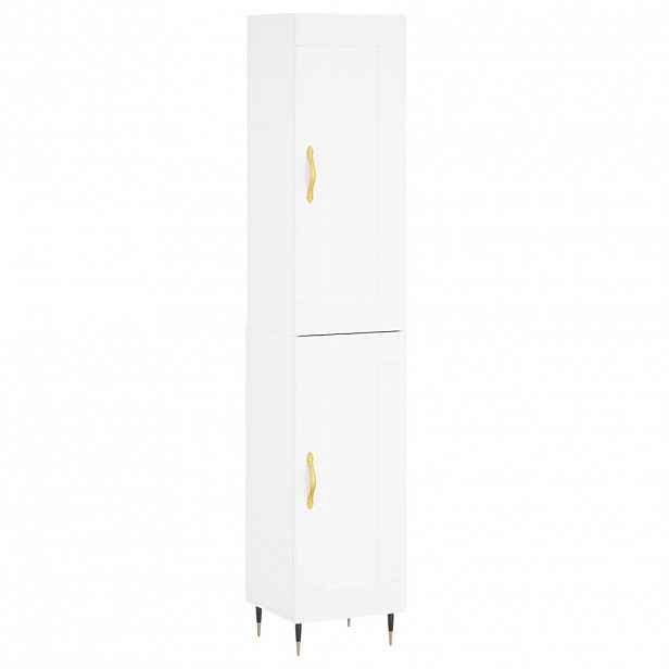 vidaXL Skříň highboard bílá 34,5 x 34 x 180 cm kompozitní dřevo