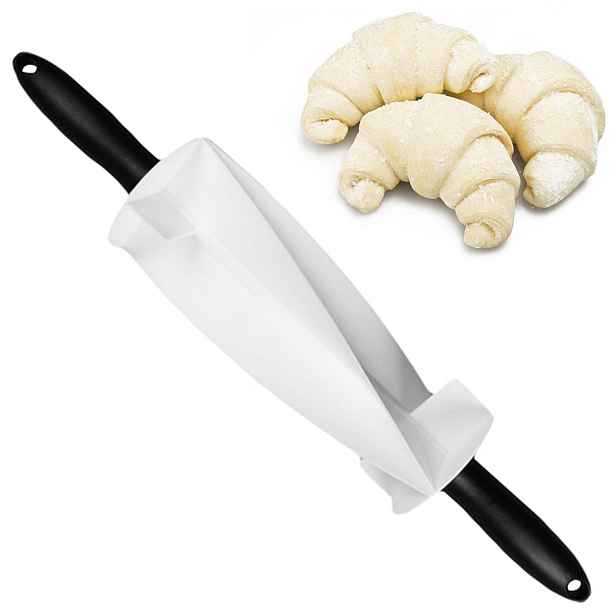 Blueidea 1022 Otočný řezací váleček na croissanty a rohlíky, 38x6,5cm