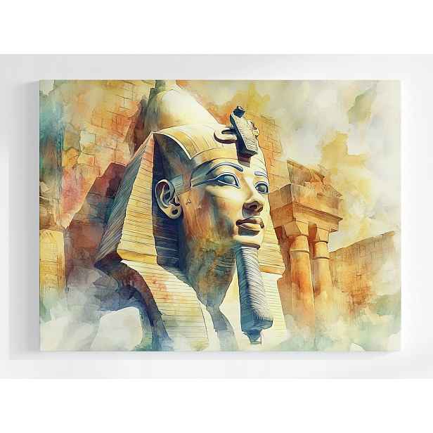 Plakát Egypt Sfinga Pyramidy Umění Orientální Akvarel 100x75