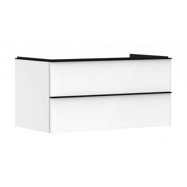 Skříňka pod umyvadlo pod desku Hansgrohe Xelu Q 98x49,5x55 cm bílá lesklá 54078670