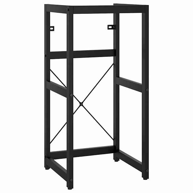 vidaXL Koupelnový regál pod umyvadlo černý 40 x 38 x 83 cm železo