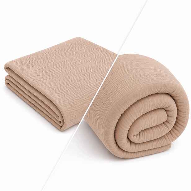 Přikrývka Pled Mušelínová deka 3v1 160x200 Premium Povlak výplň