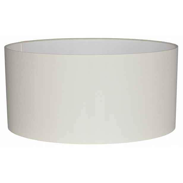 Elegantní Abažur Zavinovací Okraje válec tuba stínidlo 40 cm E27 Krémový Mirano