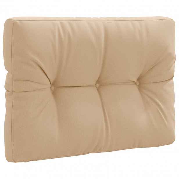 vidaXL Polštář na paletu VIANEN 100% polyester Písková 70 x 40 x 12 cm