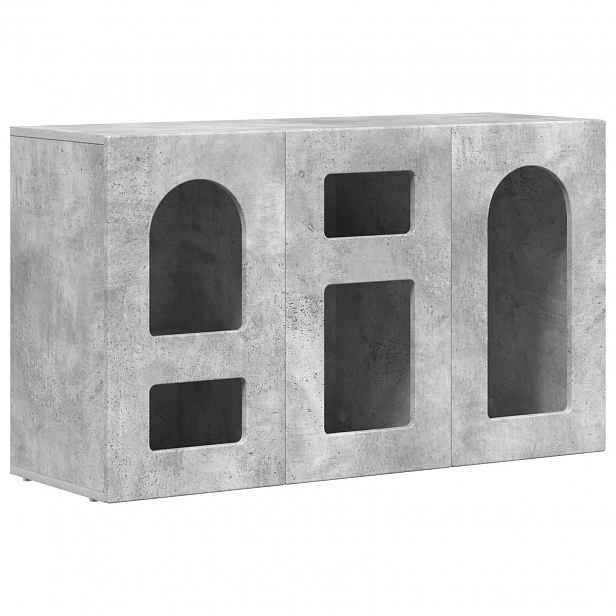 vidaXL Servírovací skříň ELST Betonově šedá 100 x 35 x 59 cm