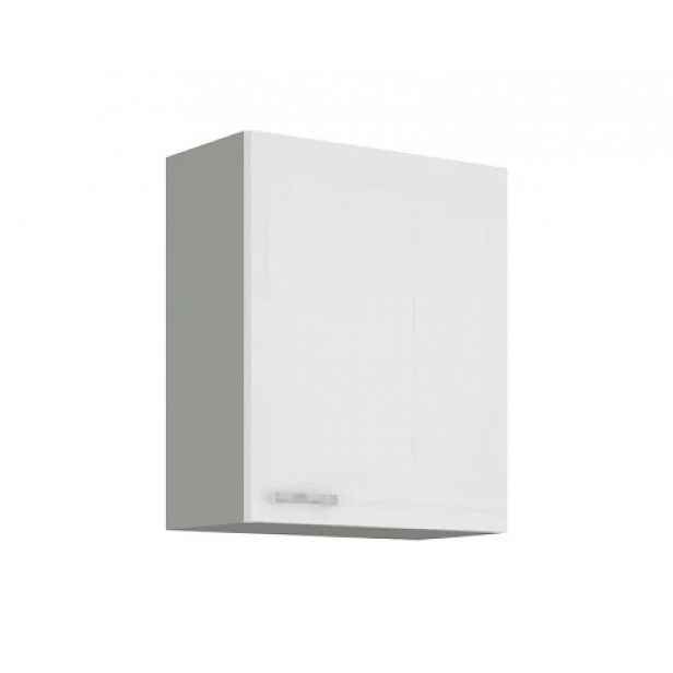 Horní kuchyňská skříňka Bianka 60G-72, 60 cm, bílý lesk
