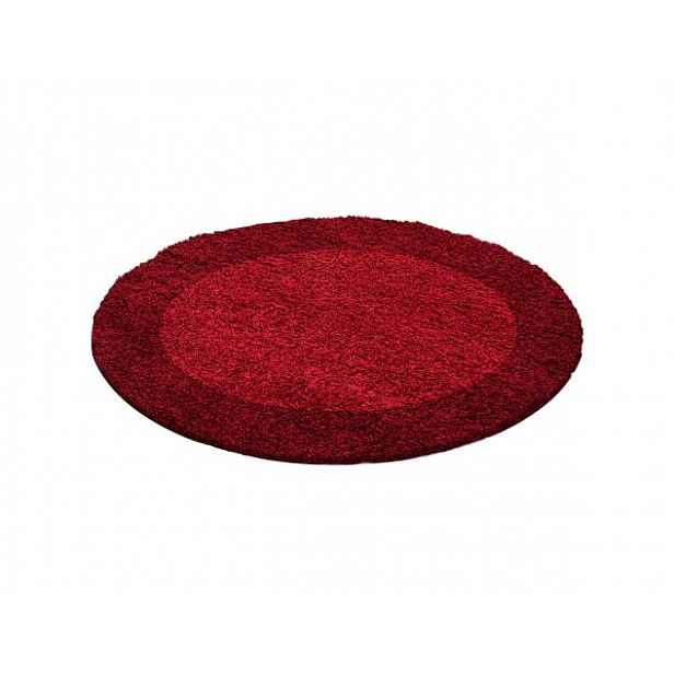 Kusový koberec Life Shaggy 1503 red kruh