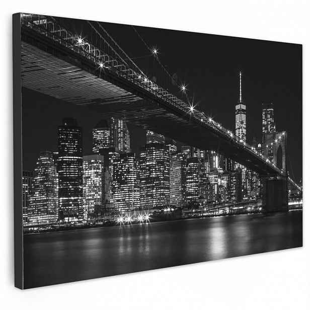 MuchoWow OBRAZ NA PLÁTNĚ New York - Brooklyn - most 90x60 cm
