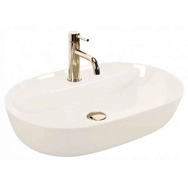 Umyvadlo na desku Shiny Aura 61 Ecru elegance a styl