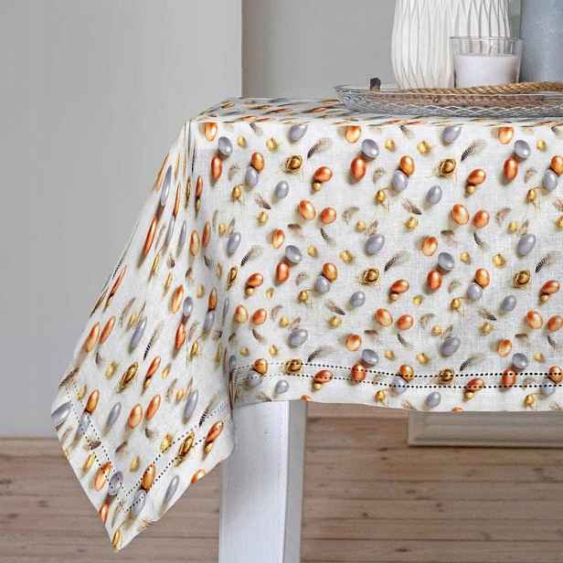Velikonoční Ubrus Na Stůl Vajíčka Zlatá Vejce 140 cm x 350 cm