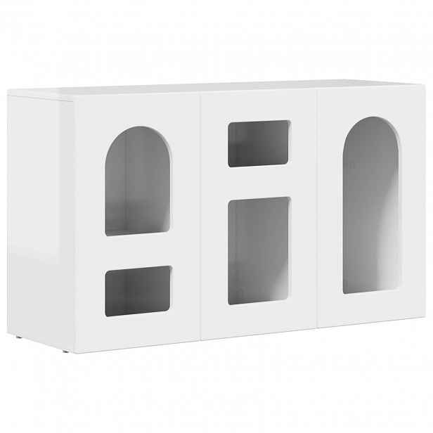 vidaXL Servírovací skříň ELST Vysoce lesklá bílá 100 x 35 x 59 cm