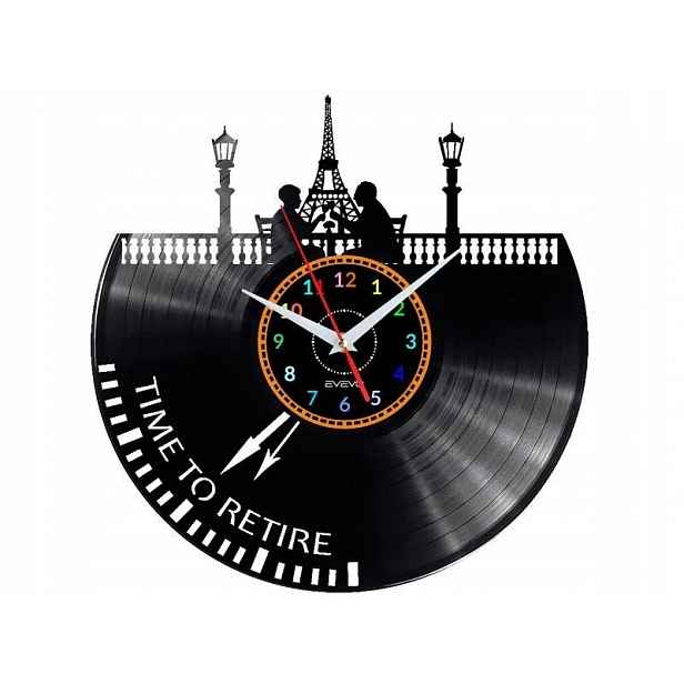 Čas Na Důchod Nápad na Dárek Nástěnná Dekorace z vinylové desky