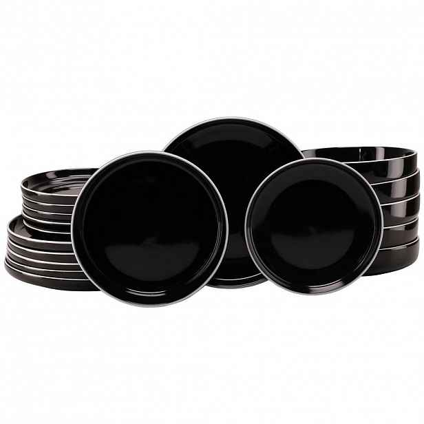 Creatable JÍDELNÍ SOUPRAVA Nordic Gourmet Schwarz 18dílné