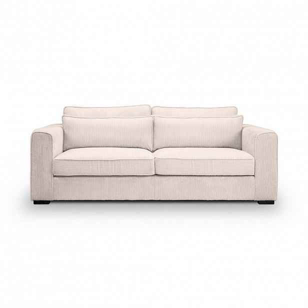 MID.YOU TŘÍMÍSTNÁ POHOVKA, textil, šedobéžová