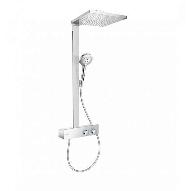Hansgrohe Raindance E - Sprchový set, s termostatem, 30x30 cm, matná bílá 27361700