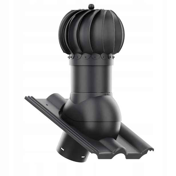 Rotační kulový Větrací komín , průměr 150 mm, Ibf Vojens Grafit
