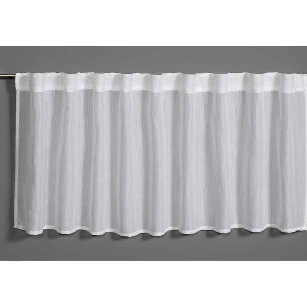 Bílá záclona 45x140 cm Jacquard-Voile - Gardinia