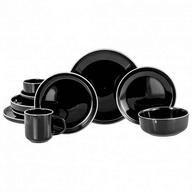 Creatable KOMBINOVANÁ SOUPRAVA Nordic Gourmet Schwarz 10dílné
