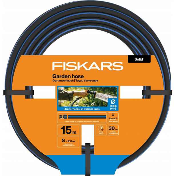 Fiskars Solid Hadice univerzální Na Zavlažování 13 mm 1/2 palce 15 m