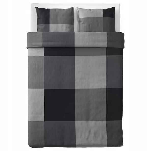 Ikea Brunkrissla sada povlečení 200x200 cm černá