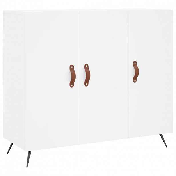 vidaXL Příborník bílý 90 x 34 x 80 cm kompozitní dřevo