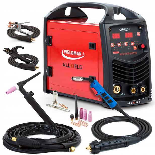Invertorová Svářečka Weldman Micro Mig 225 Synergie Mma Tig 230V 220A Igbt