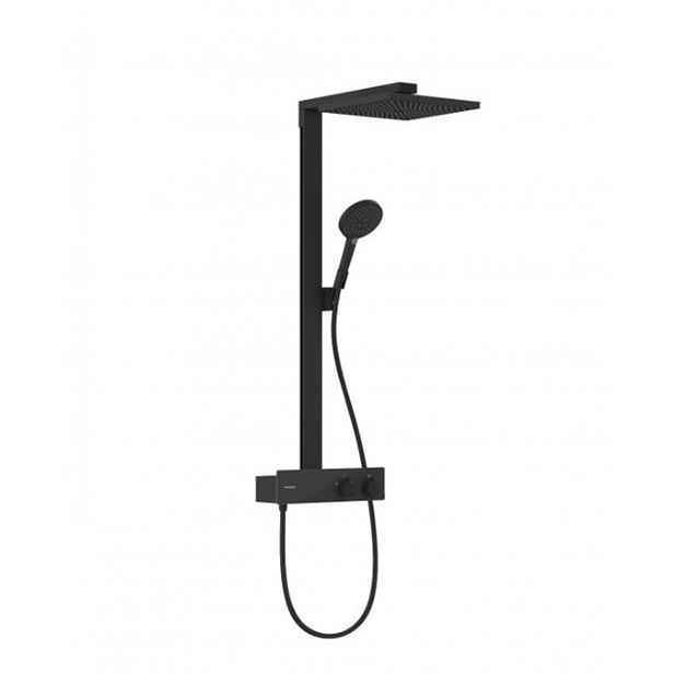 Hansgrohe Raindance E - Sprchový set s termostatem, 30x30 cm, EcoSmart, matná černá 27362670
