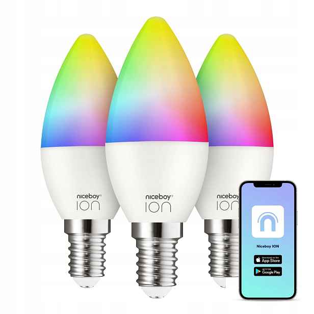 Niceboy Ion SmartBulb Rgb SC-E14-set 3 ks