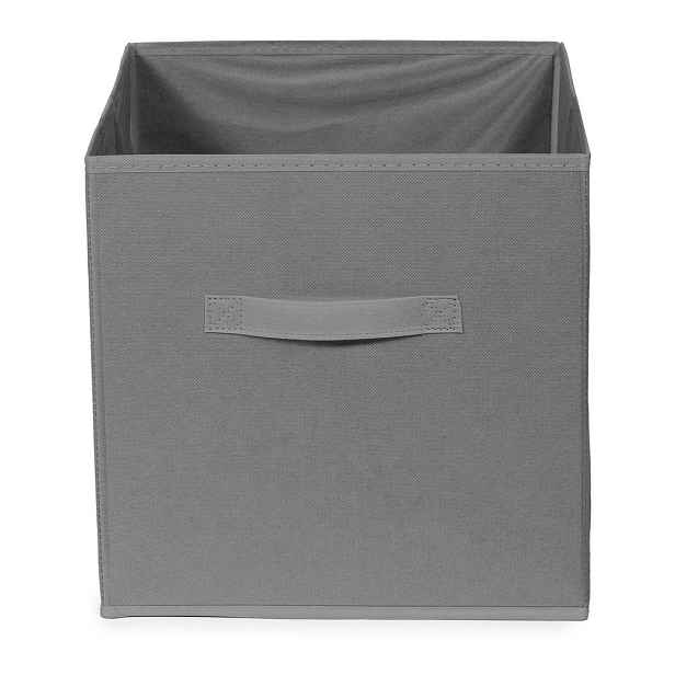 Tmavě šedý plastový úložný box 31x31x31 cm – Compactor